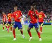 Lamine Yamal, sărbătorind alături de „fratele” Nico Williams, un gol al Spaniei / Foto: Imago