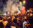 Violențele au izbucnit aseară în Paris, între fanii extremei stânga Frontul Național și forțele de ordine, foto: Imago
