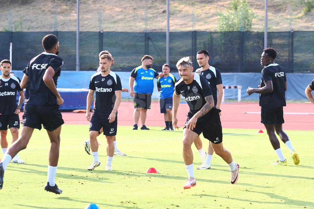 Antrenament FCSB inaintea primului meci din Champions League