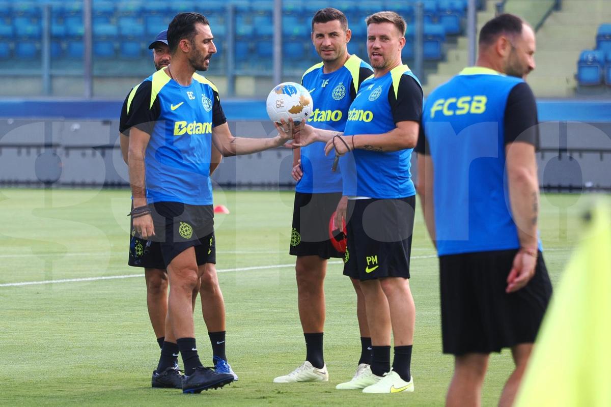 Antrenament FCSB inaintea primului meci din Champions League