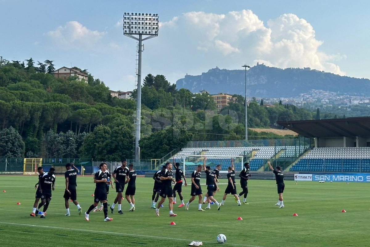 Antrenament FCSB inaintea primului meci din Champions League