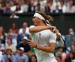 Taylor Fritz a întors scorul cu Alexander Zverev, după ce a fost condus cu 0-2 la Wimbledon / foto: Imago Images