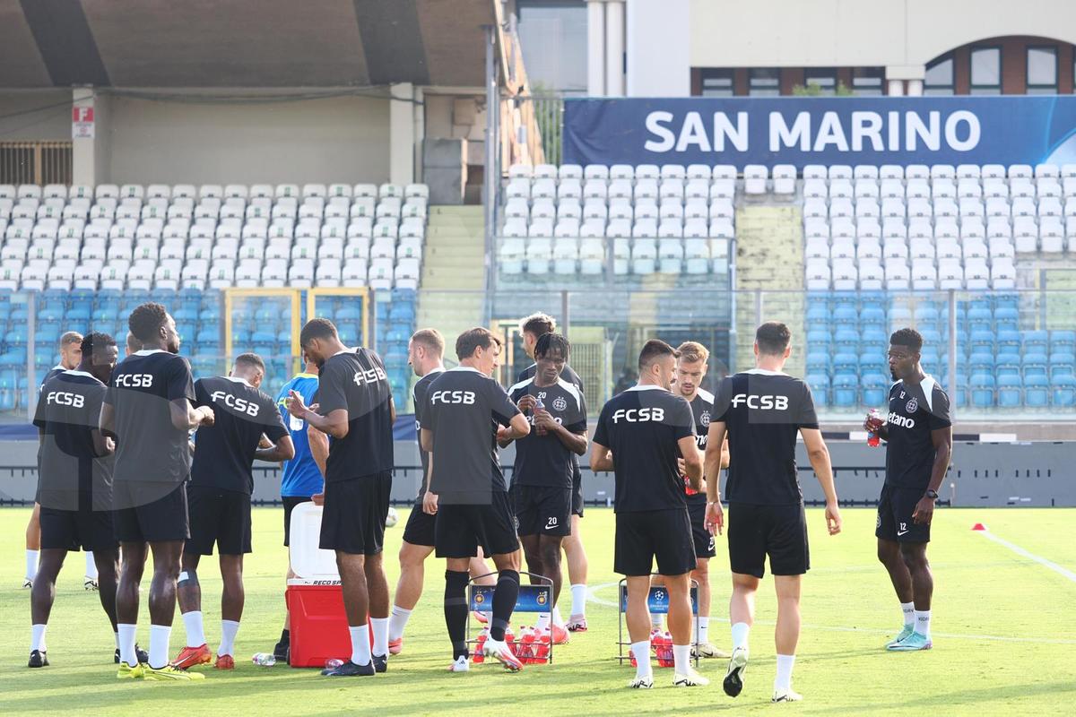 Antrenament FCSB inaintea primului meci din Champions League