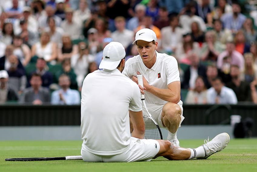 Grigor Dimitrov a abandonat meciul cu Jannik Sinner la Wimbledon / Foto: Getty Images