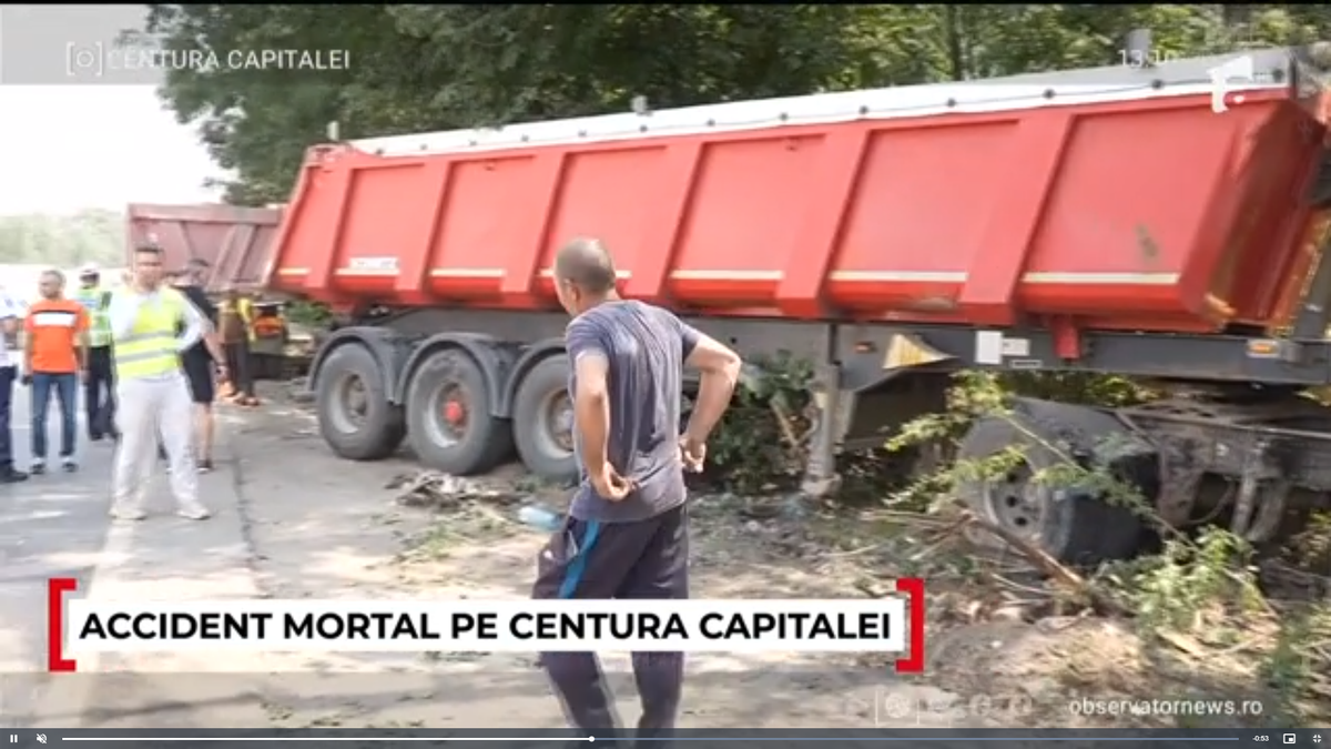 Un jucător din Liga a 5-a a murit după un accident rutier pe Centura Bucureștiului » Imagini cutremurătoare cu mașina după impactul cu un camion