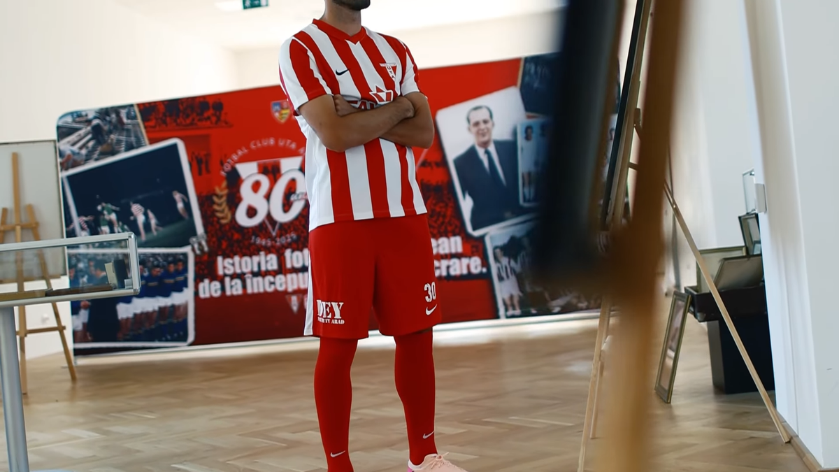 Echipament UTA Arad sezonul 2025-2026 / Foto. capturi de ecran