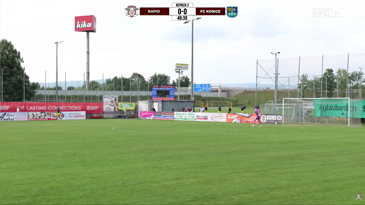 Rapid, egalată de Kosice la ultima fază » Vulturar a înscris de la 60 de metri