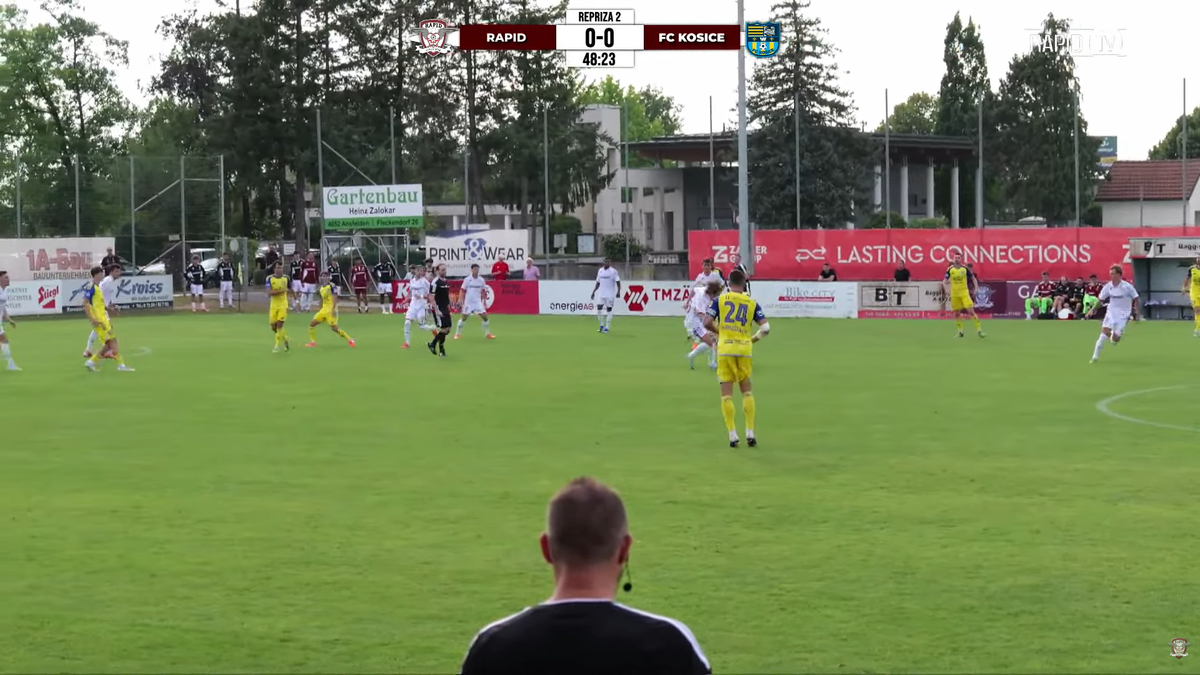 Cătălin Vulturar, gol de la mijlocul terenului în Rapid - Kosice