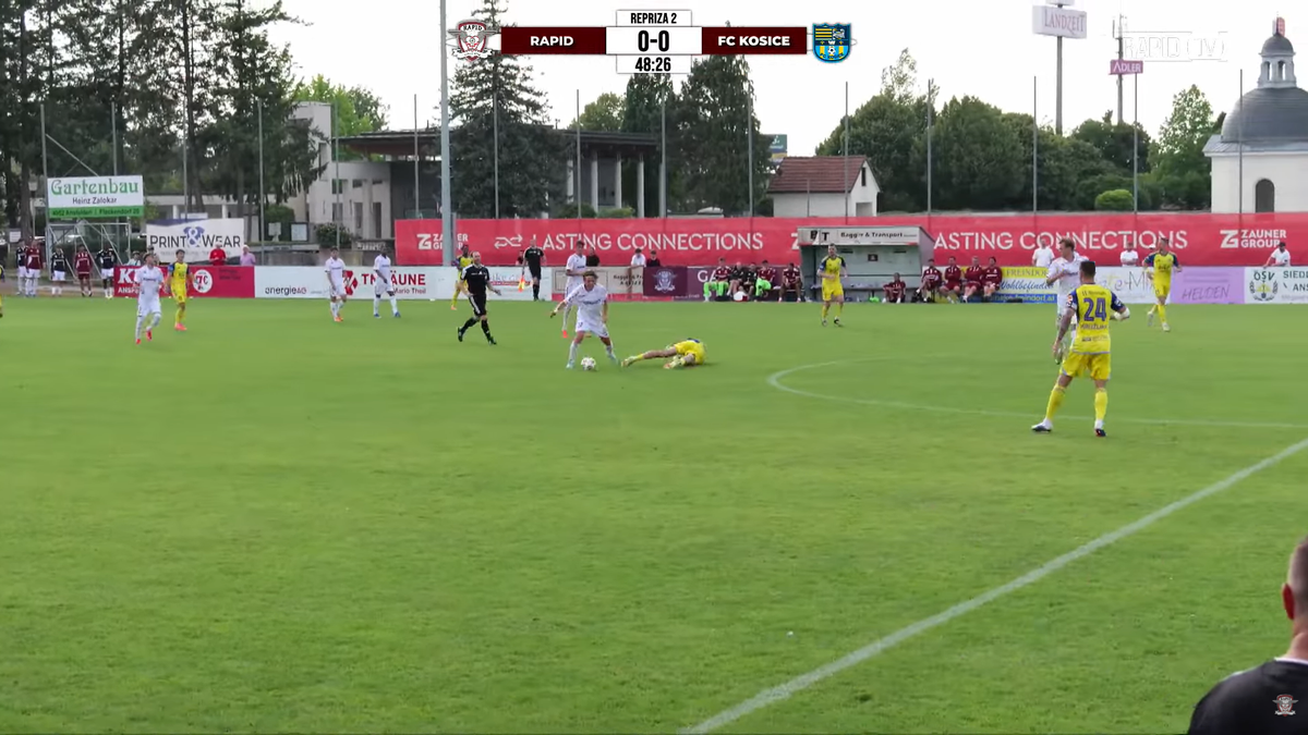Rapid, egalată de Kosice la ultima fază » Vulturar a înscris de la 60 de metri