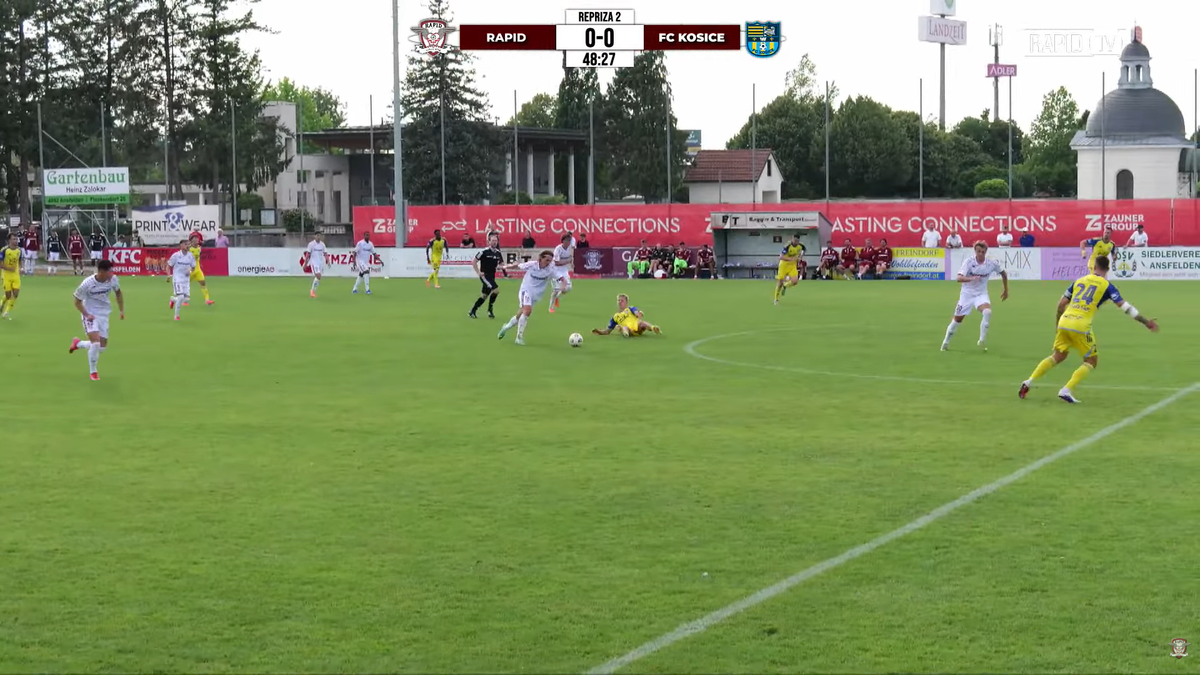 Rapid, egalată de Kosice la ultima fază » Vulturar a înscris de la 60 de metri