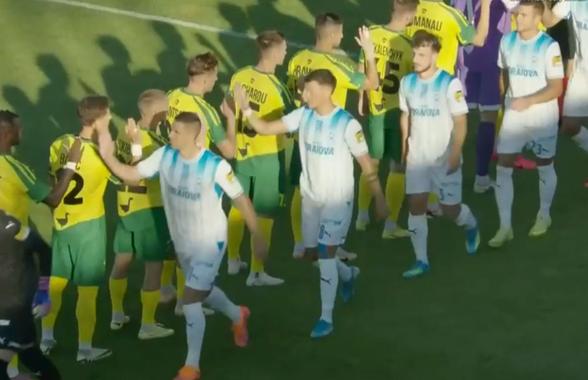 Gest sfidător făcut de jucătorii Craiovei la debutul în preliminariile Ligii Campionilor