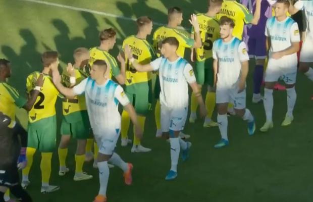 Gest sfidător făcut de jucătorii Craiovei la debutul în preliminariile Ligii Campionilor