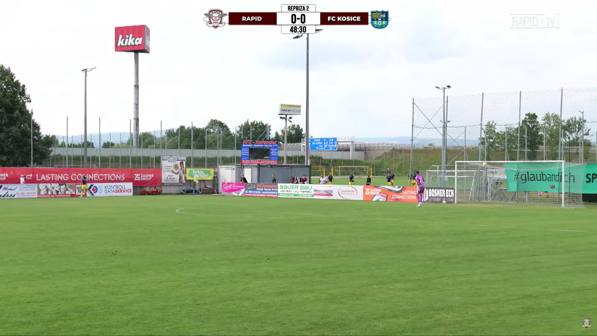 Rapid, egalată de Kosice la ultima fază » Vulturar a înscris de la 60 de metri