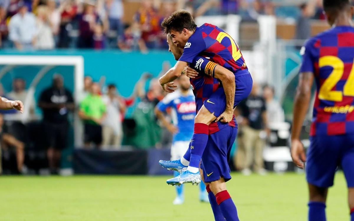 Barcelona a învins-o pe Napoli în primul amical din SUA » Goluri superbe Busquets și Rakitic + autogol Umtiti