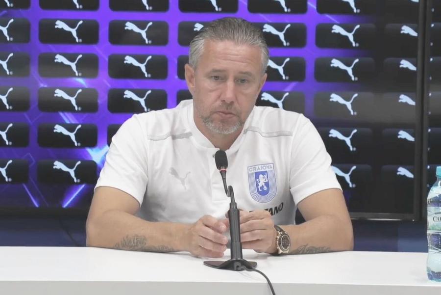 Laurențiu Reghecampf, antrenor CSU Craiova // foto: captură Facebook Gata cu scuzele! Craiova lui Reghecampf este într-o situație nemaivăzută în acest sezon