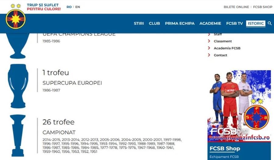Ce apărea pe site-ul FCSB înainte de mentenanța din această dimineață „Ne punem în acord cu prevederile contractului” » Măsura luată de FCSB pentru a-i îndupleca pe oficialii CSA