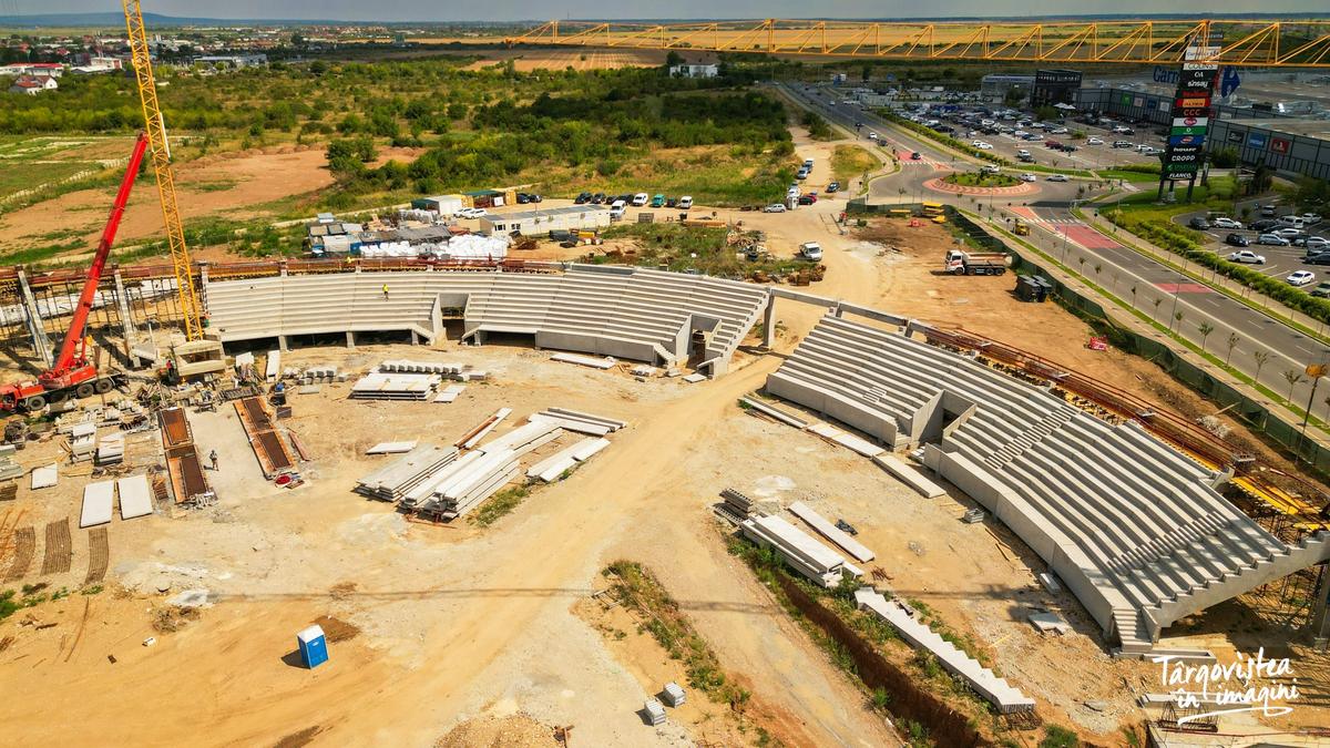 OZN de 55 de milioane de euro! Imagini senzaționale de pe șantierul celui mai nou stadion pe care-l va avea România