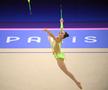 Annaliese Drăgan, în calificările de la gimnastică ritmică, în Arena Porte de La Chapelle din Paris / FOTO: Raed Krishan (GSP.ro)