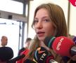 Ana Maria Bărbosu la revenirea în România