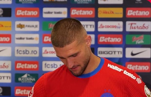 MVP-ul campioanei FCSB a început să plângă în timpul interviului: „A fost o perioadă un pic mai grea”