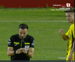 Gol anulat în Metaloglobus - Dinamo ca urmare a intervenției VAR. FOTO: captură Prima Sport