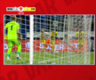 Gol anulat în Metaloglobus - Dinamo ca urmare a intervenției VAR. FOTO: captură Prima Sport