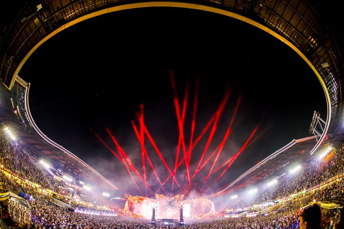 Cum arată Cluj Arena, stadion transformat total pentru Untold Festival