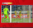 Gol anulat în Metaloglobus - Dinamo ca urmare a intervenției VAR. FOTO: captură Prima Sport