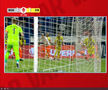 Gol anulat în Metaloglobus - Dinamo ca urmare a intervenției VAR. FOTO: captură Prima Sport