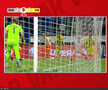 Gol anulat în Metaloglobus - Dinamo ca urmare a intervenției VAR. FOTO: captură Prima Sport