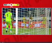 Gol anulat în Metaloglobus - Dinamo ca urmare a intervenției VAR. FOTO: captură Prima Sport