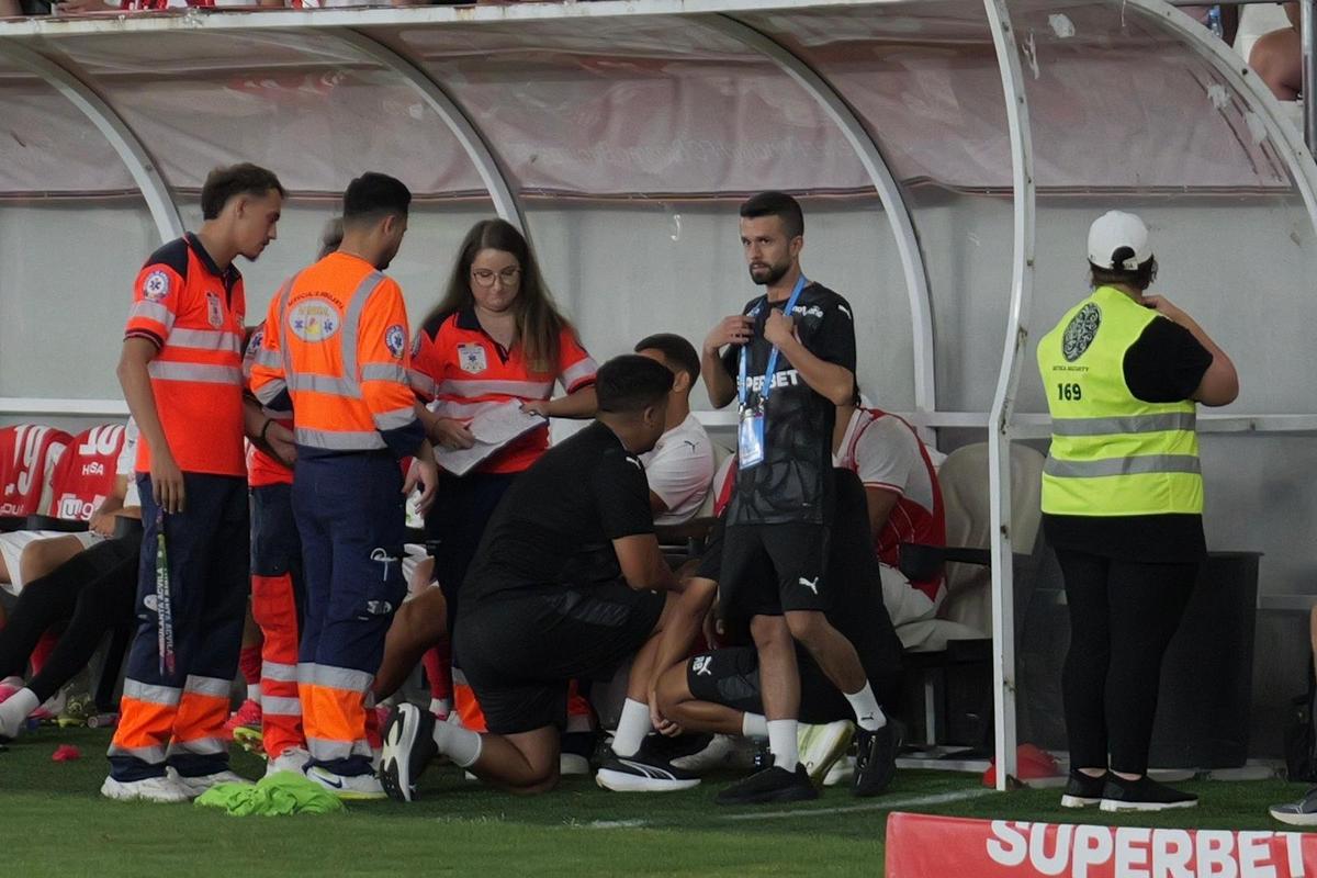 Accidentare Pascual în Dinamo - FC Voluntari