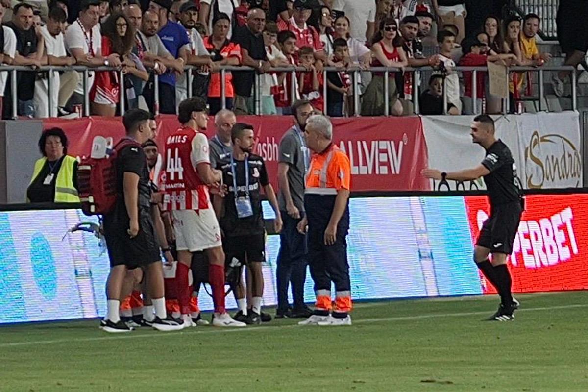 Accidentare Pascual în Dinamo - FC Voluntari