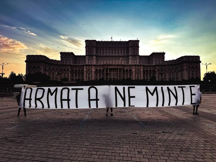 Protest Peluza Sud Steaua // foto: facebook @SudSteaua.ro