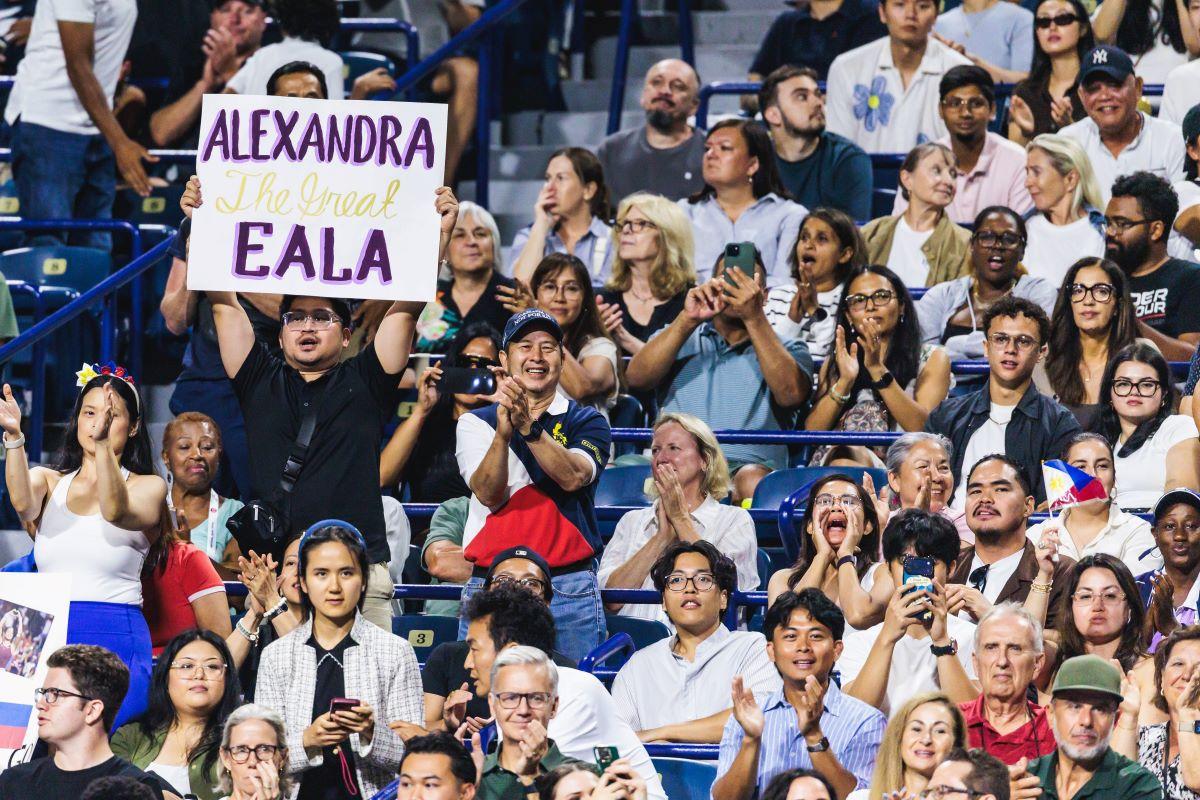 Alexandra Eala, suporteri în tribună la Montreal