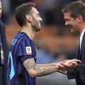 Hakan Calhanoglu, alături de Cristi Chivu // foto: Guliver/gettyimages