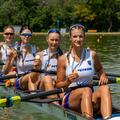 Barca feminină de 4 rame a României, campioană mondială de junioare 2026 Foto: FR Canotaj/Balint Czucz