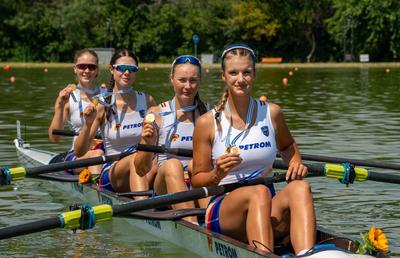 Două medalii de aur și două de bronz pentru România la Campionatele Mondiale de canotaj juniori de la Plovdiv
