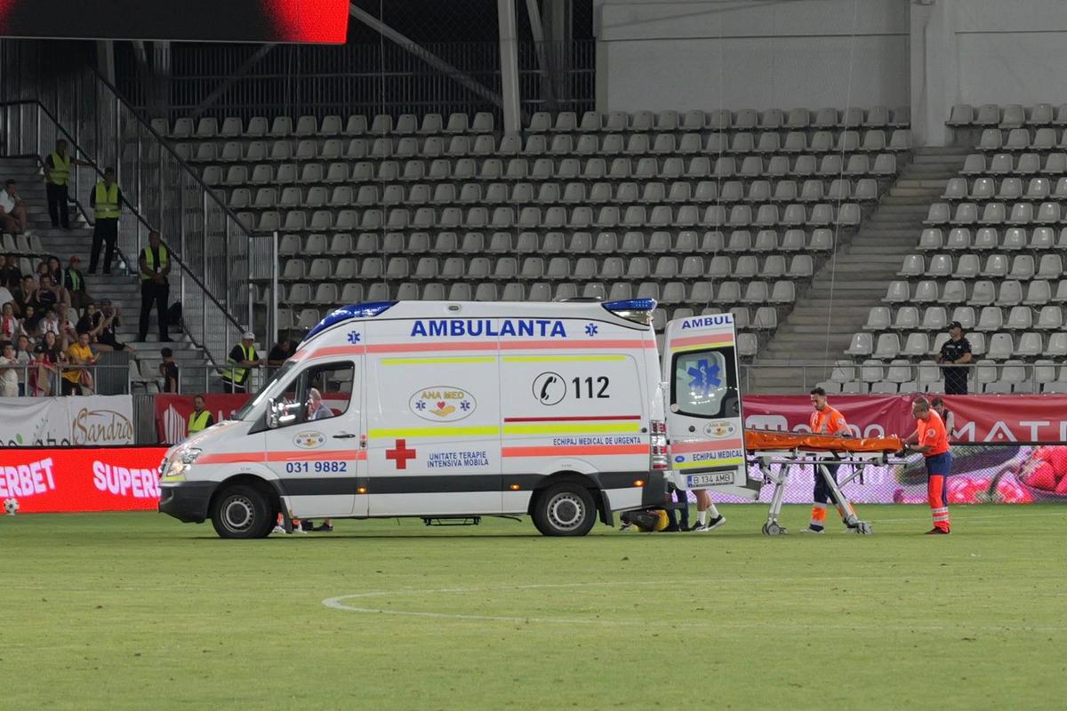 Accidentare Pascual în Dinamo - FC Voluntari