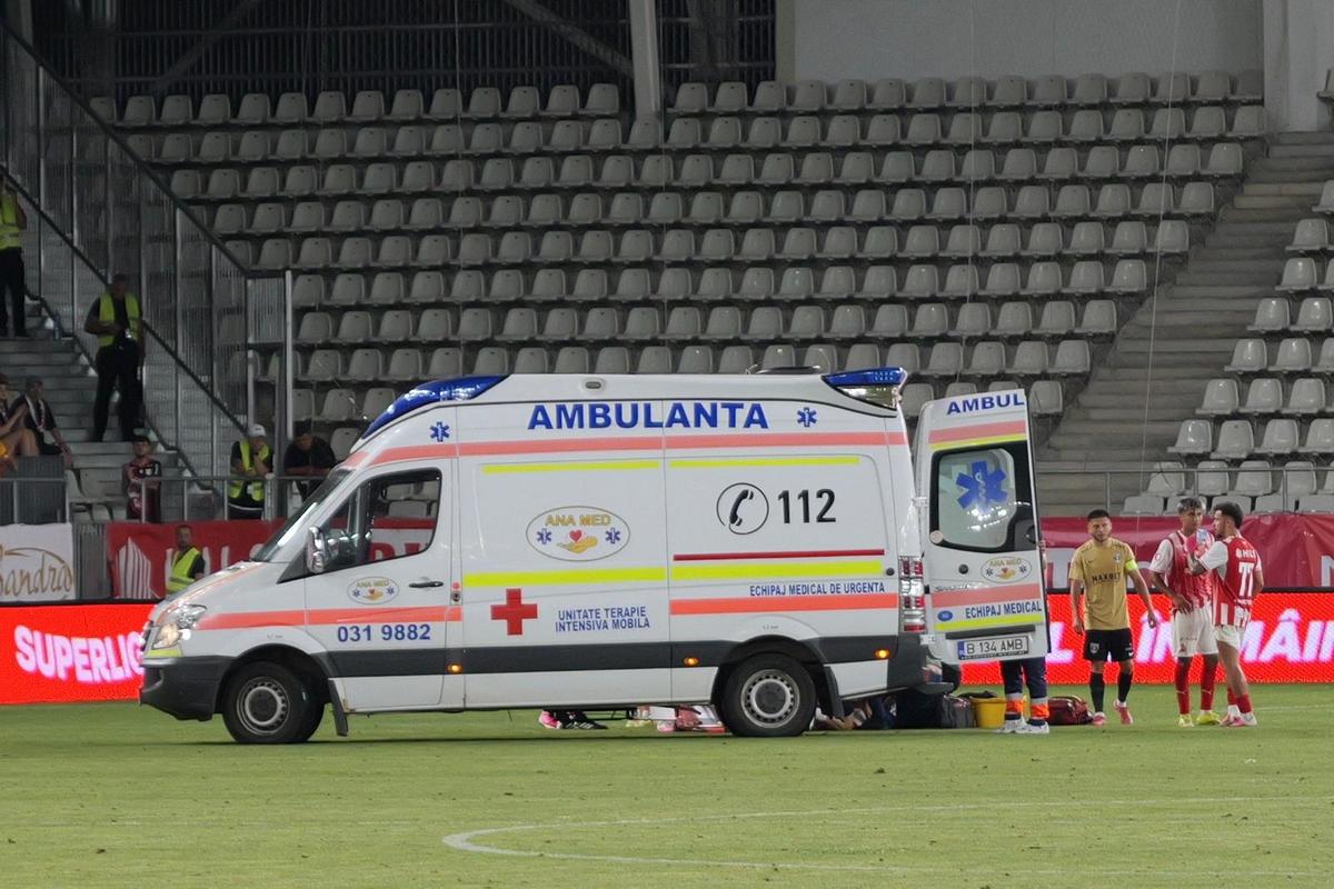 Accidentare Pascual în Dinamo - FC Voluntari