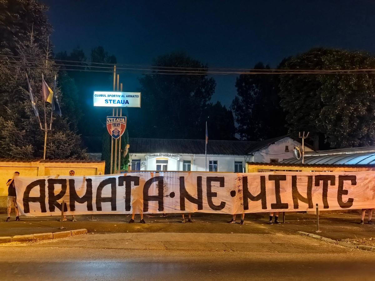 Protest fără precedent al fanilor Stelei împotriva Ministerului Apărării: „Nu ne mai oprim!”