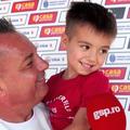 Florentin Petre, alături de nepotul Cezar