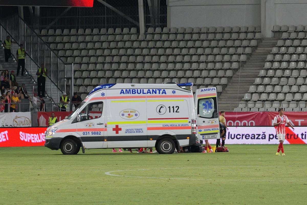 Accidentare Pascual în Dinamo - FC Voluntari