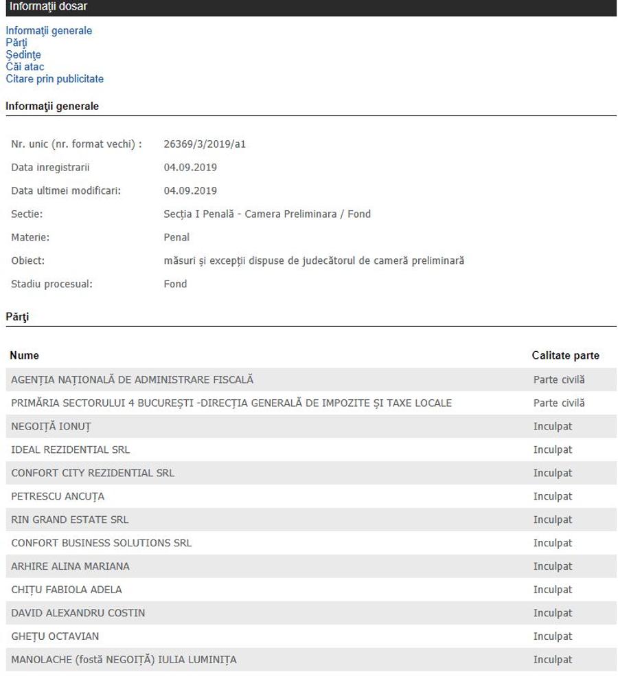Date de pe portal.just.ro Ionuț Negoiță, trimis în judecată în dosarul în care și Alexandru David e implicat » Prejudiciu imens!