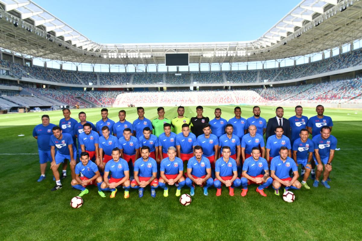 GALERIE FOTO CSA Steaua și-a prezentat lotul și echipamentul cu care atacă promovarea în Liga 2: „Suntem Steaua București și vom ajunge unde ne e locul!”
