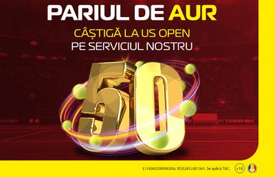 La US Open câștigi la 50! Joci LIVE și ai premii nelimitate pentru biletele tale