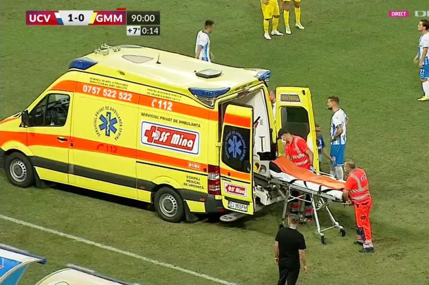 Mateiu a avut nevoie de îngrijiri medicale după faultul lui Izata