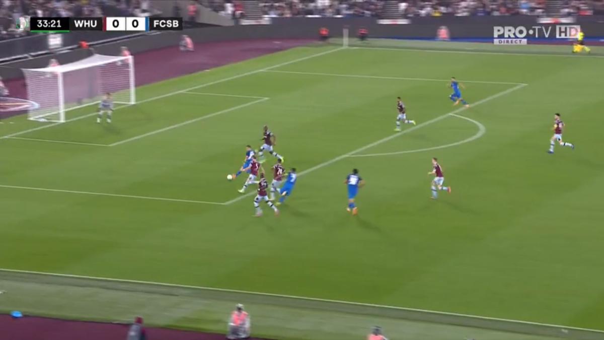 FOTO West Ham - FCSB 0-1, cum a marcat Cordea 08.09.2022