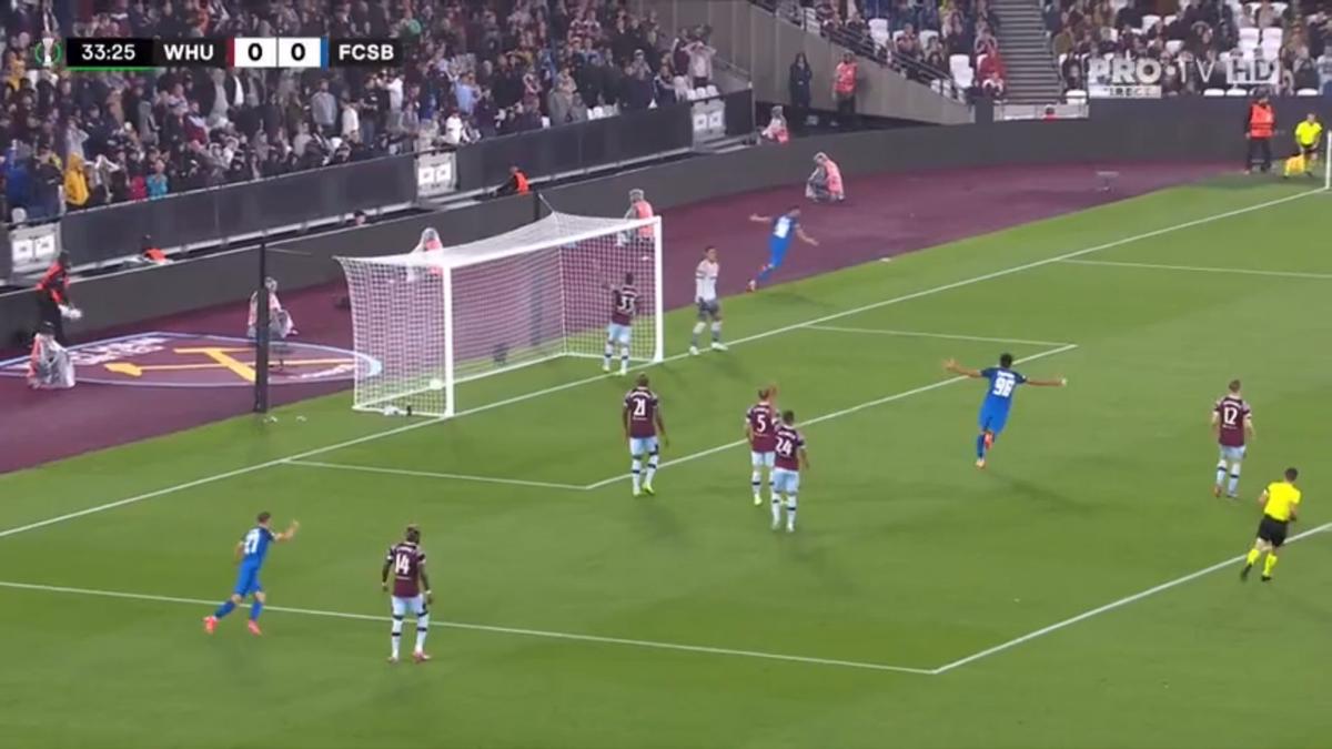 FOTO West Ham - FCSB 0-1, cum a marcat Cordea 08.09.2022