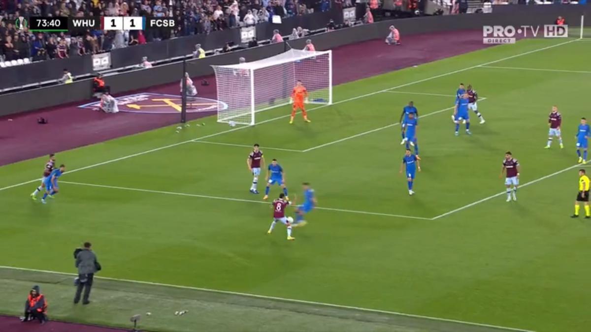 FOTO West Ham - FCSB, gol Emerson 08.09.2022